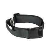 Color & Gray Collar with Handle, Safety Lock and Interchangeable Patch, 1.97 in (19.3-27.6 in), Black-Gray